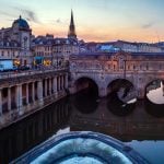 Panorama to illustrate dating in bath