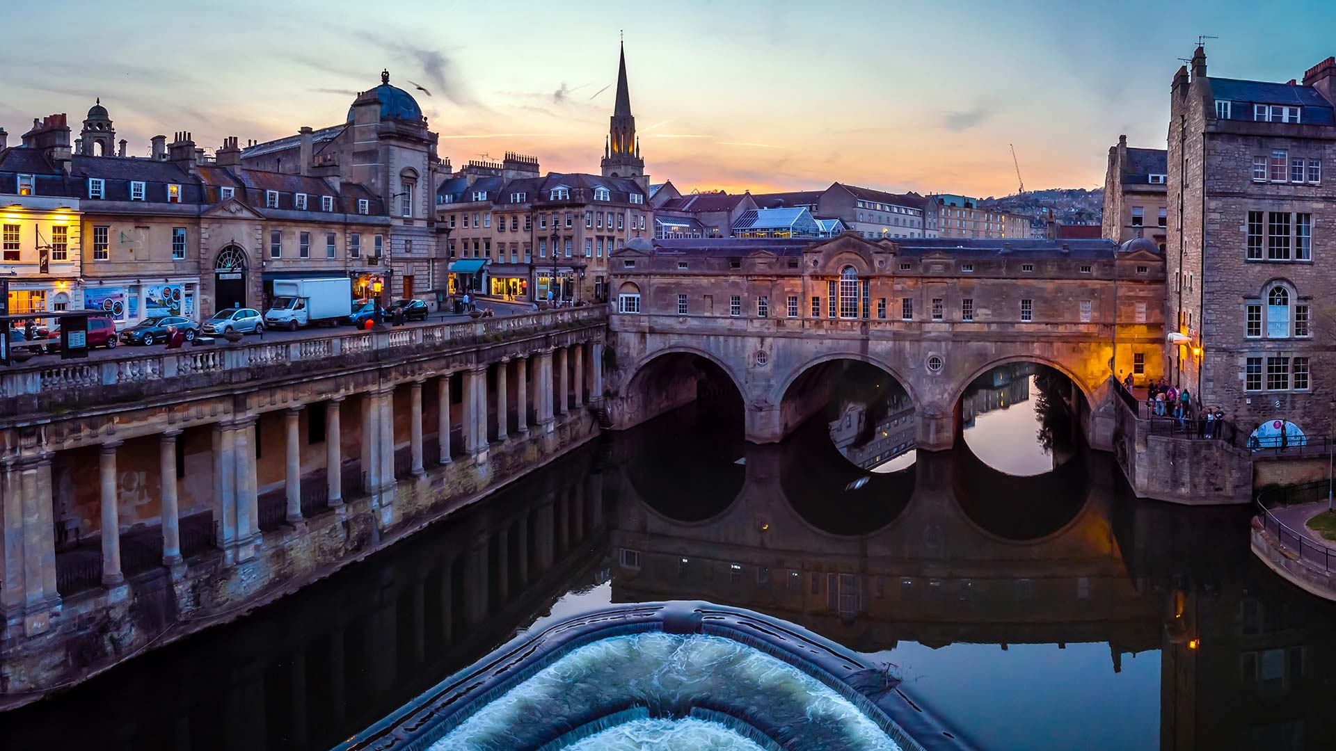 Panorama to illustrate dating in bath