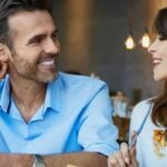Man and woman in coffee talking as an example of the psychology of interruption